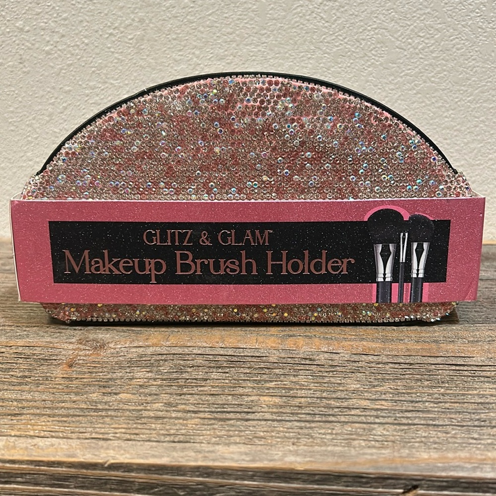 Glitz & Glam Rhinestone Makeup Brush Holder